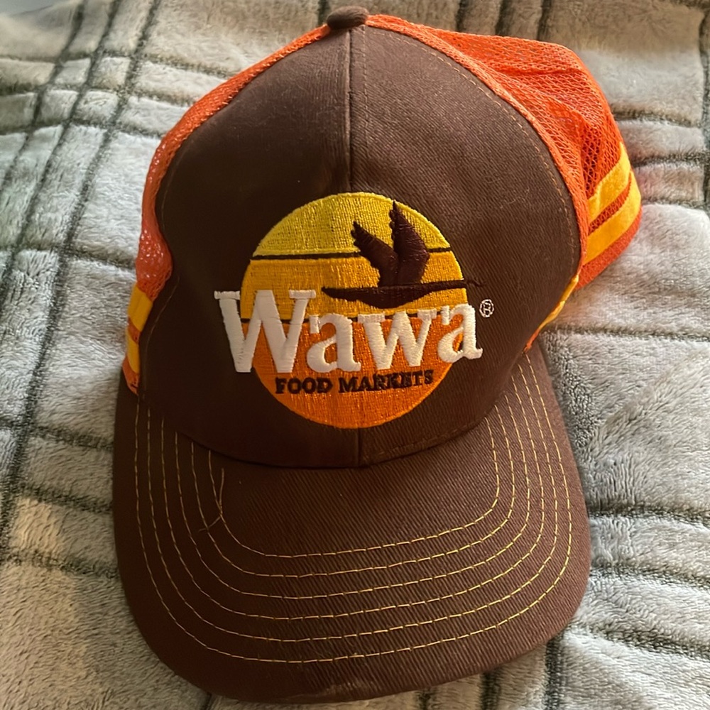 Wawa Brown and Orange Sunset Cap